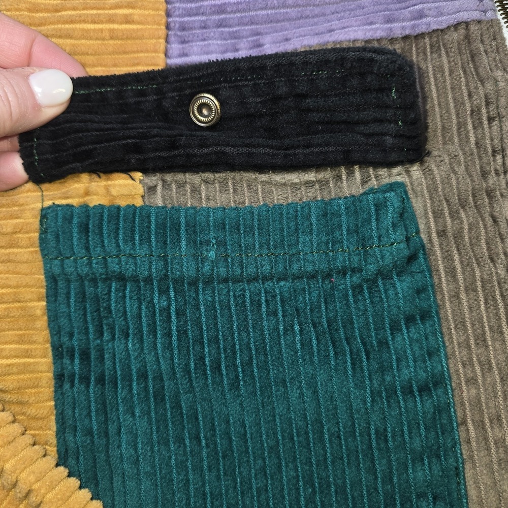 Urban Outfitters Patchwork Corduroy Jacket Medium M Colorblock Grandpacore Retro - Picture 4 of 16